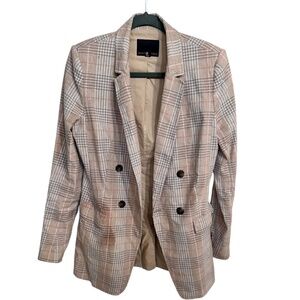 Banana Republic | Tan Plaid | Blazer | 6Tall
